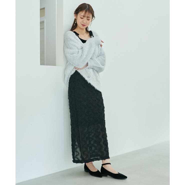 ブラック | フリルレーススカート | MAJESTIC LEGON 