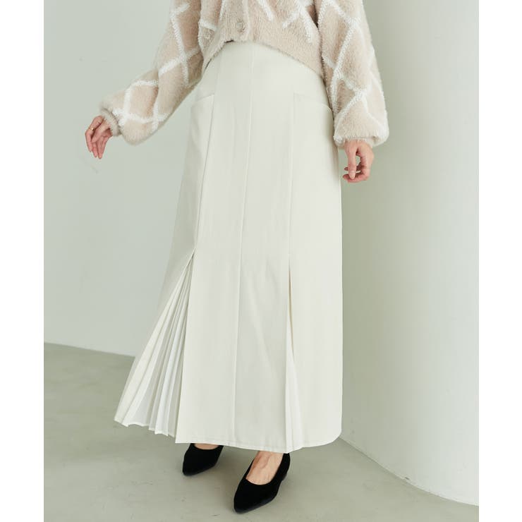 アイボリー | 切替プリーツスカート | MAJESTIC LEGON 