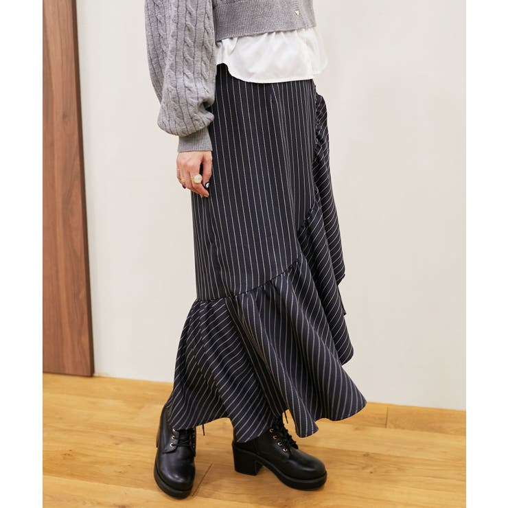 アシメラッフルスカート[品番：CTYW0003712]｜MAJESTIC LEGON
