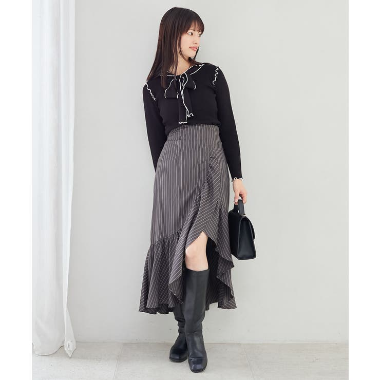 アシメラッフルスカート[品番：CTYW0003712]｜MAJESTIC LEGON