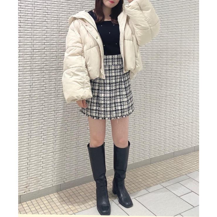 関税送料込♪EMPORIO ARMANI/チェック フリンジ スカート URBAN RESEARCH Sonny Label スカート 「低身長向けも展開