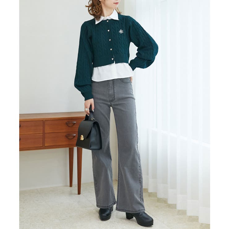 美脚フレアデニムパンツ | MAJESTIC LEGON  | 詳細画像11 