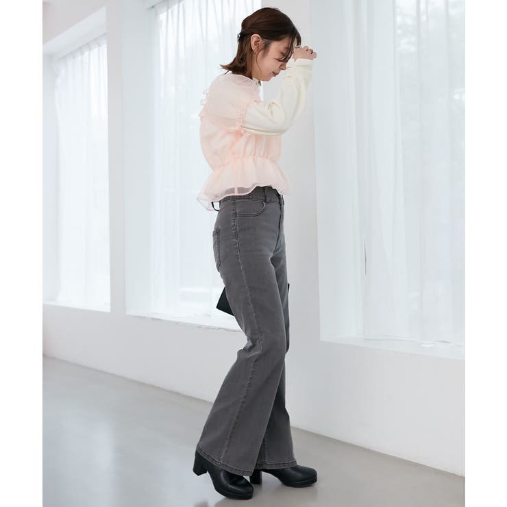 美脚フレアデニムパンツ | MAJESTIC LEGON  | 詳細画像15 