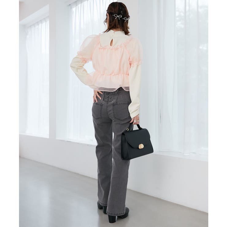 美脚フレアデニムパンツ | MAJESTIC LEGON  | 詳細画像16 