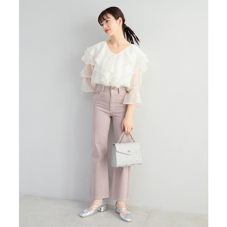 美脚フレアデニムパンツ | MAJESTIC LEGON  | 詳細画像21 