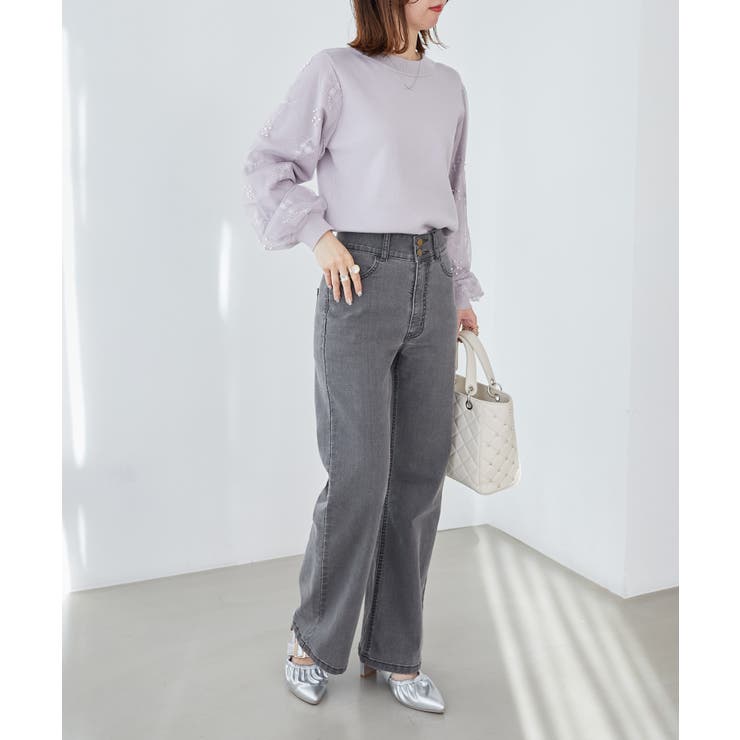 美脚フレアデニムパンツ | MAJESTIC LEGON  | 詳細画像4 