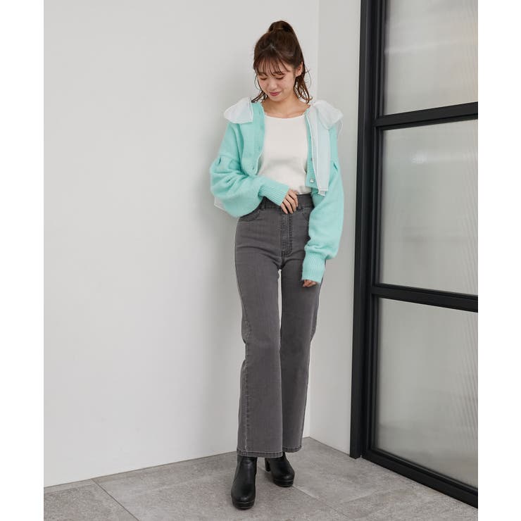 美脚フレアデニムパンツ | MAJESTIC LEGON  | 詳細画像8 