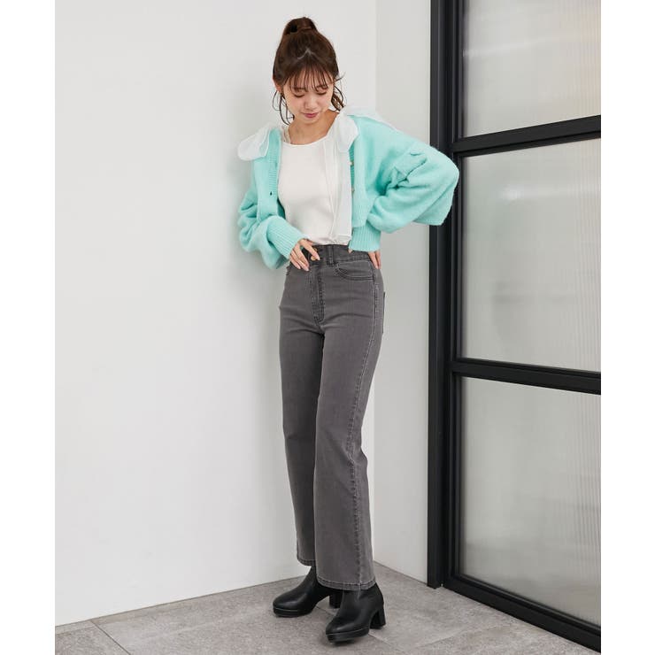 美脚フレアデニムパンツ | MAJESTIC LEGON  | 詳細画像9 