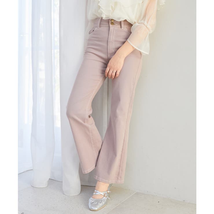 ピンク | 美脚フレアデニムパンツ | MAJESTIC LEGON 