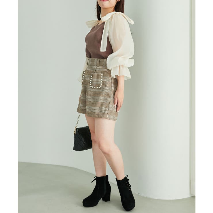 パールデザインショートパンツ | MAJESTIC LEGON  | 詳細画像10 