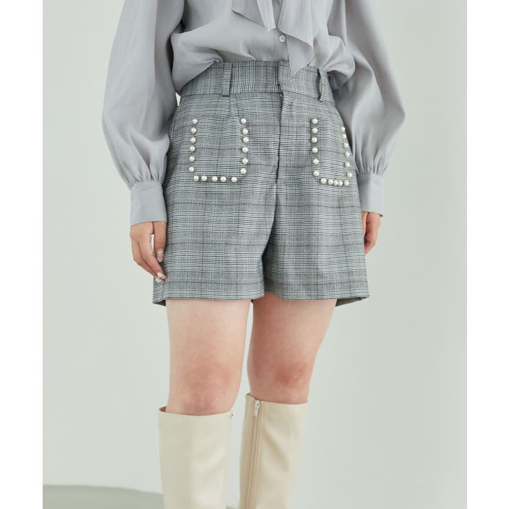 パールデザインショートパンツ | MAJESTIC LEGON  | 詳細画像9 