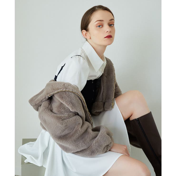 ビスチェセットミニシャツワンピース[品番：CTYW0003588