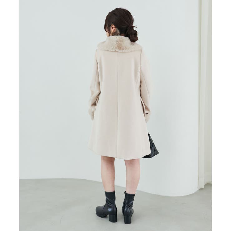 7wayファー×ビジューコート[品番：CTYW0003570]｜MAJESTIC LEGON