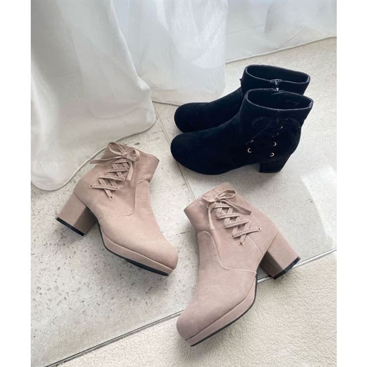 グレージュ | サイドレースアップブーツ | MAJESTIC LEGON 