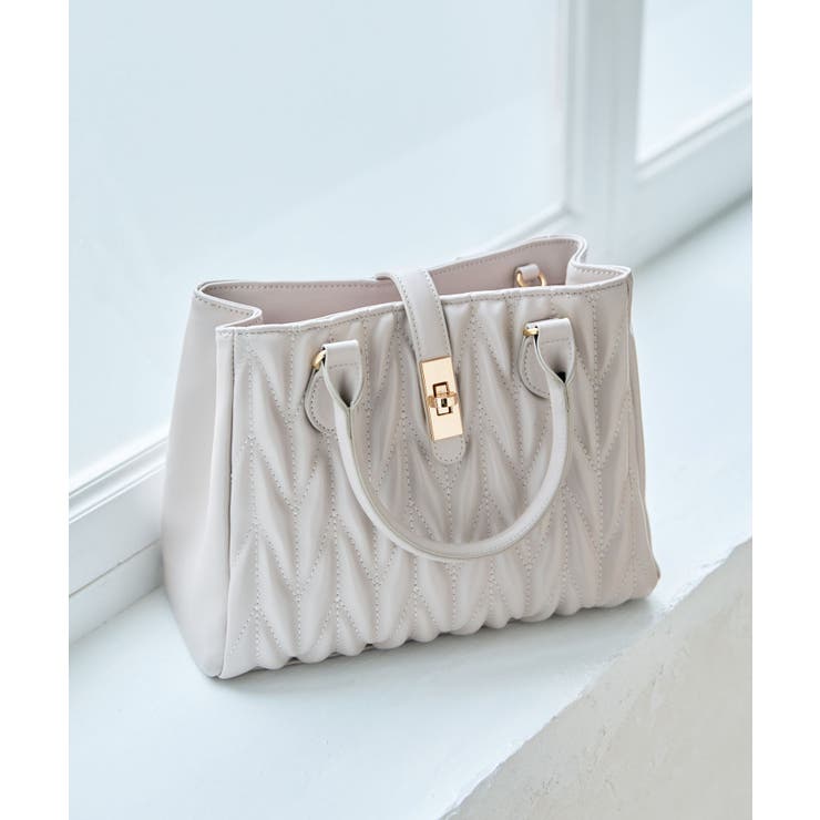 グレージュ | クラシカルスクエアハンドバッグ | MAJESTIC LEGON 