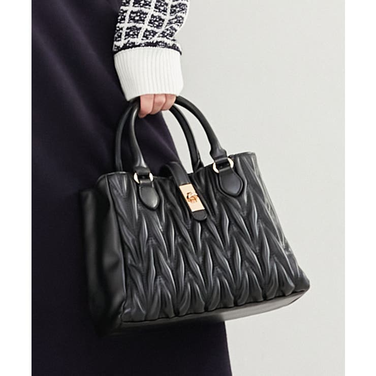 ブラック | クラシカルスクエアハンドバッグ | MAJESTIC LEGON 