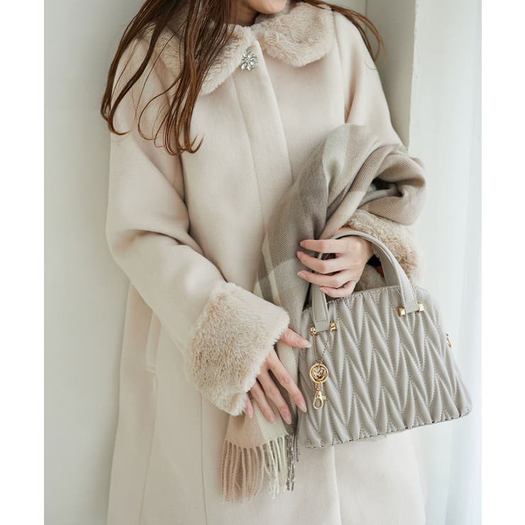 グレージュ | チャームセットキルティングバッグ | MAJESTIC LEGON 