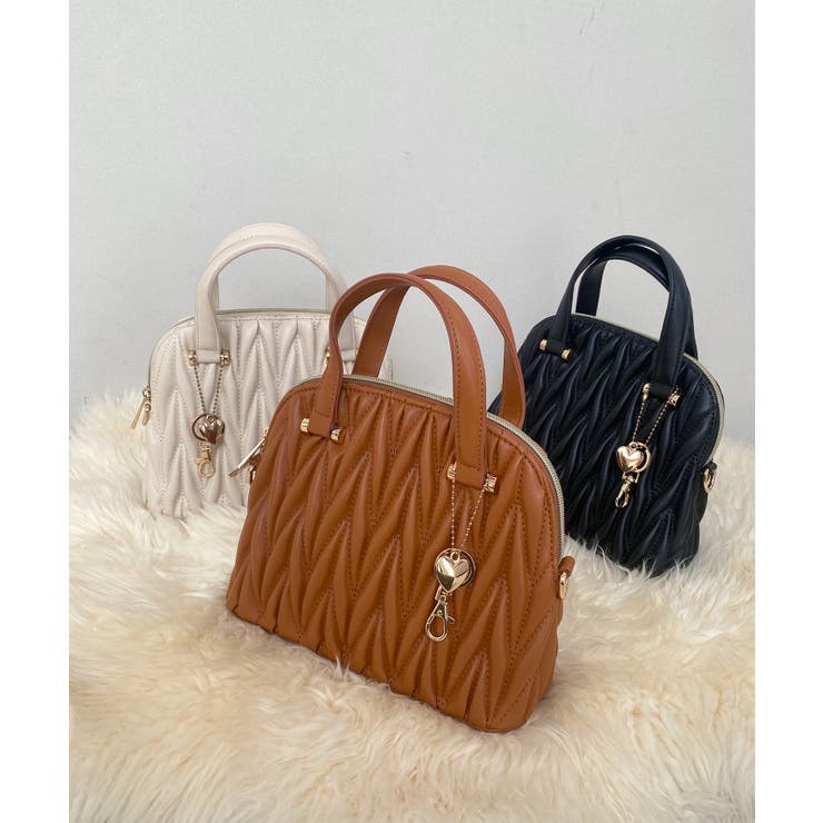 キャメル | チャームセットキルティングバッグ | MAJESTIC LEGON 