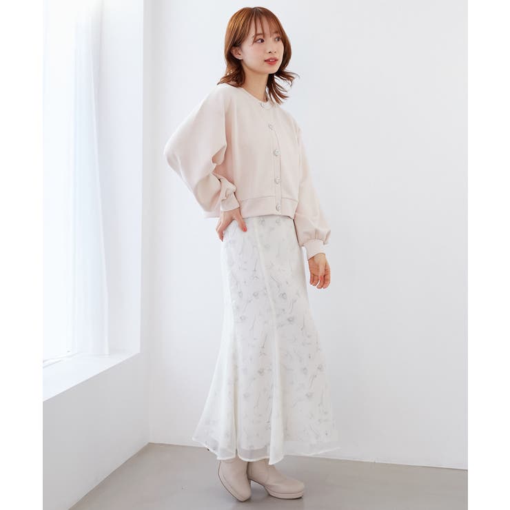 ビジューボタンカットカーディガン | MAJESTIC LEGON  | 詳細画像4 