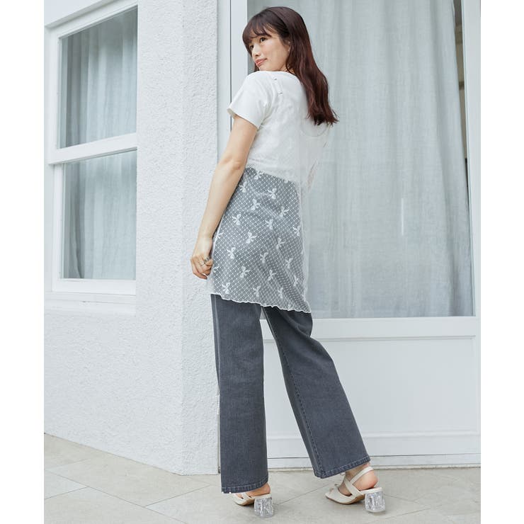 リボンモチーフTシャツ | MAJESTIC LEGON  | 詳細画像23 