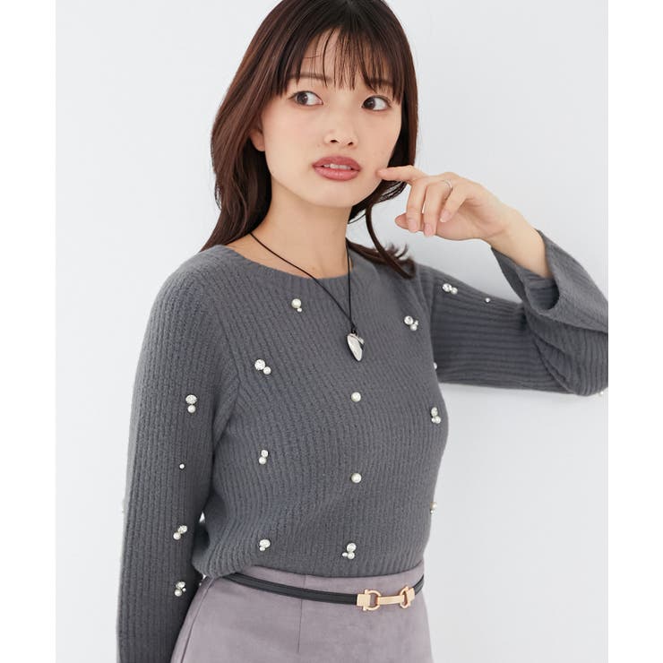 パールビジューニット | MAJESTIC LEGON  | 詳細画像18 