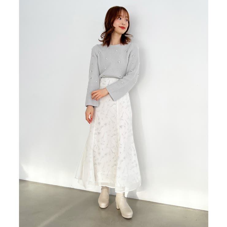 パールビジューニット | MAJESTIC LEGON  | 詳細画像21 