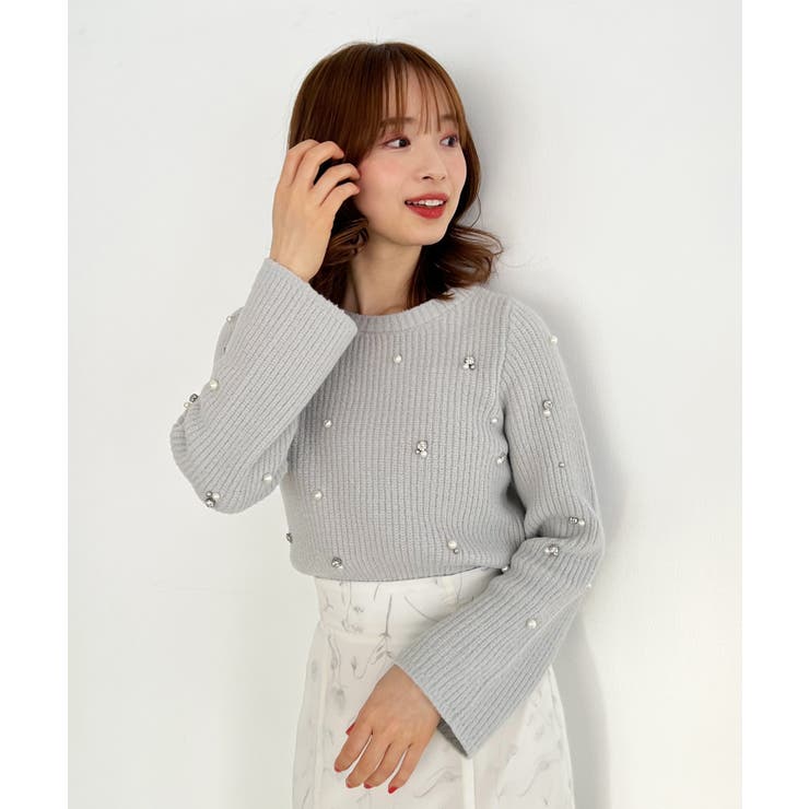 パールビジューニット | MAJESTIC LEGON  | 詳細画像23 