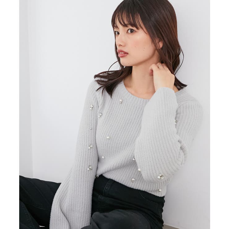 パールビジューニット | MAJESTIC LEGON  | 詳細画像30 