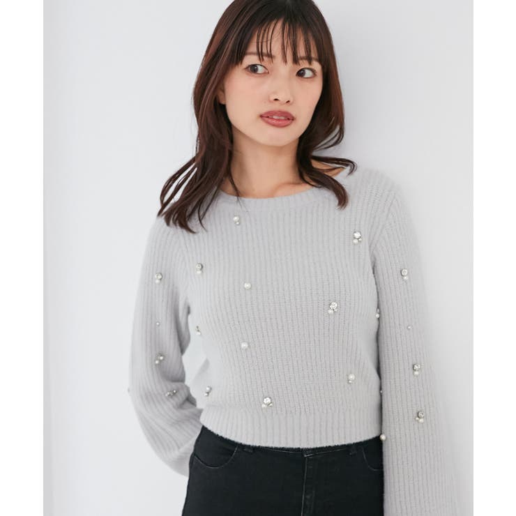 パールビジューニット | MAJESTIC LEGON  | 詳細画像31 