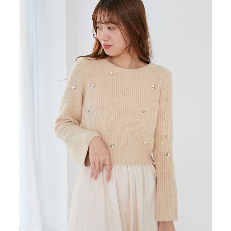 パールビジューニット | MAJESTIC LEGON  | 詳細画像38 