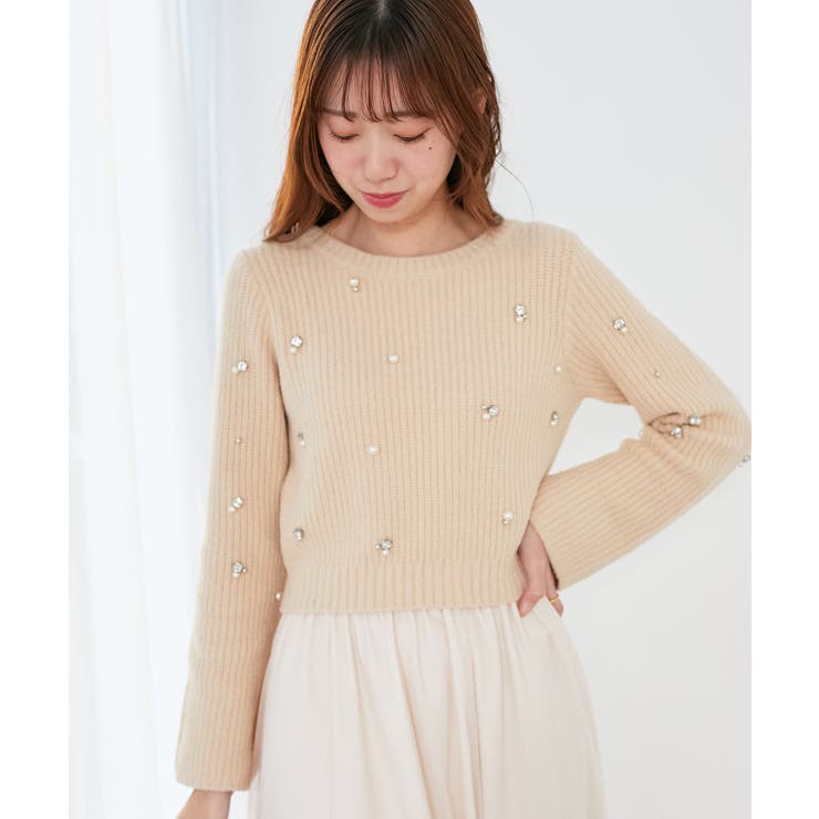 パールビジューニット | MAJESTIC LEGON  | 詳細画像39 