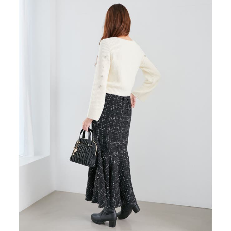 パールビジューニット | MAJESTIC LEGON  | 詳細画像8 