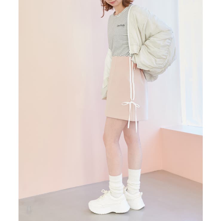 ラインリボンミニスカート | MAJESTIC LEGON  | 詳細画像18 