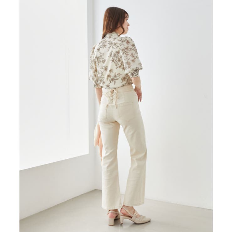 アイボリー | 美脚フレアパンツ | MAJESTIC LEGON 