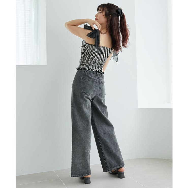 リボンビジューデニムパンツ | MAJESTIC LEGON  | 詳細画像15 