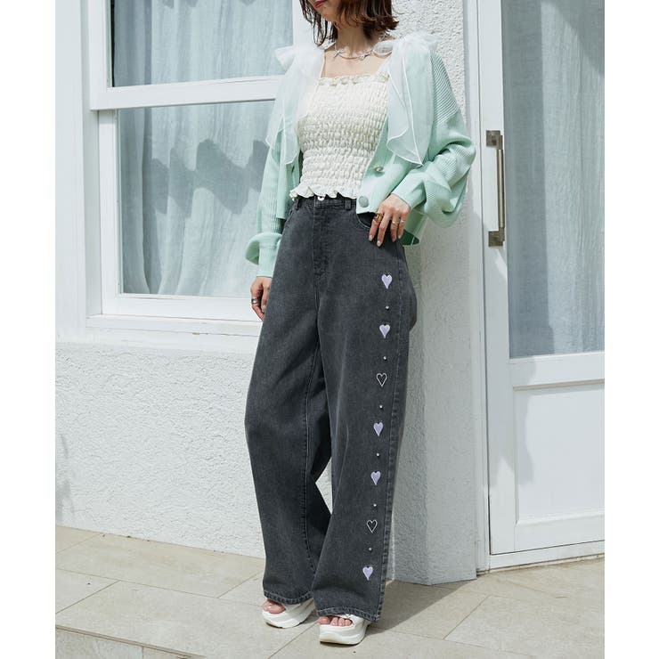 リボンビジューデニムパンツ | MAJESTIC LEGON  | 詳細画像21 