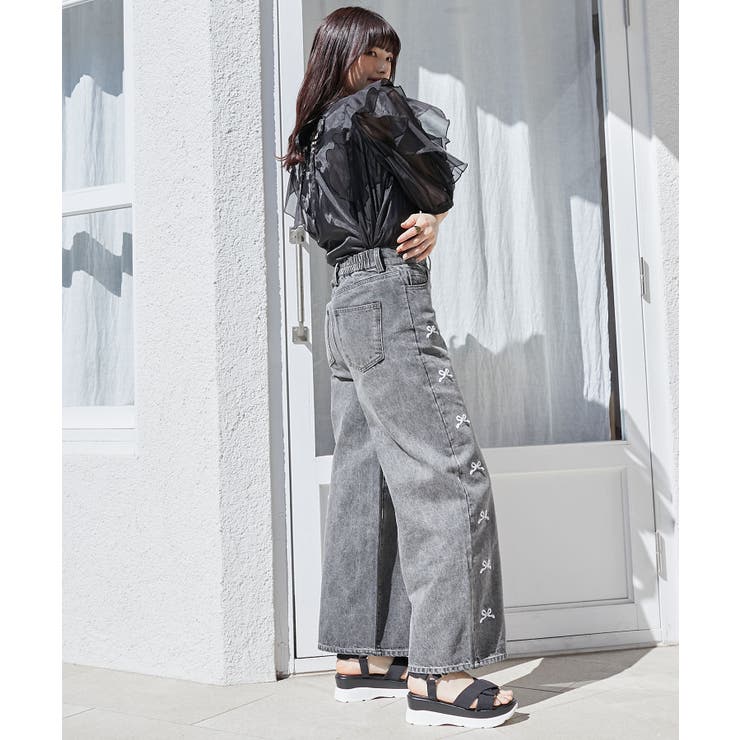 リボンビジューデニムパンツ | MAJESTIC LEGON  | 詳細画像27 