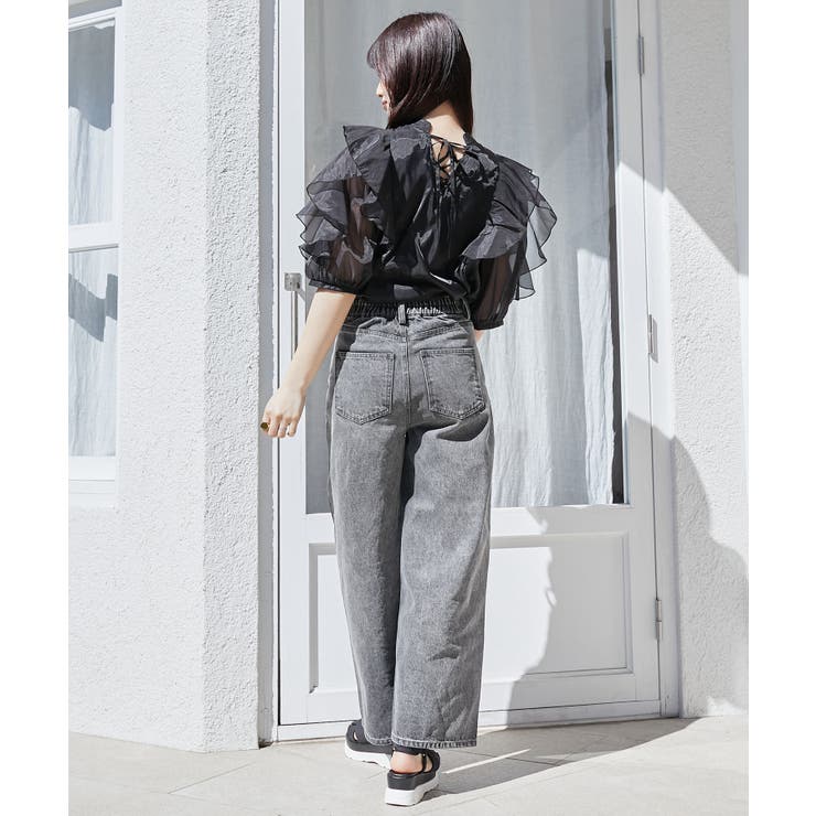 リボンビジューデニムパンツ | MAJESTIC LEGON  | 詳細画像28 