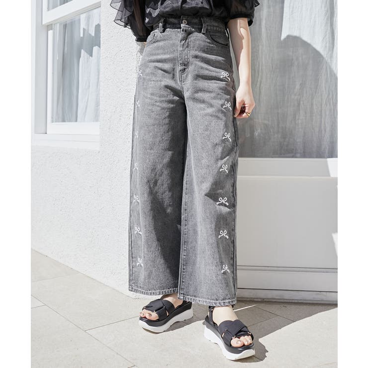 リボンビジューデニムパンツ | MAJESTIC LEGON  | 詳細画像29 