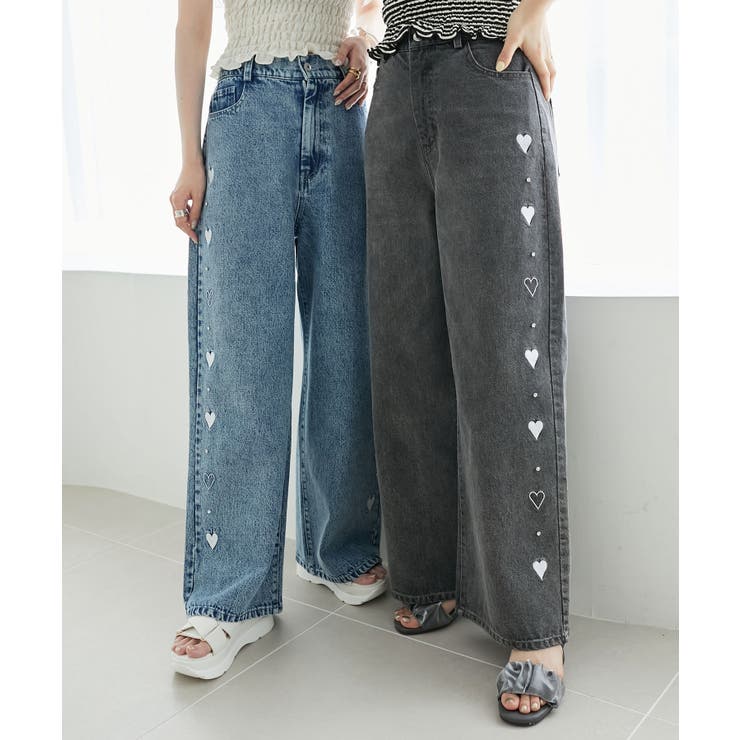 リボンビジューデニムパンツ | MAJESTIC LEGON  | 詳細画像3 