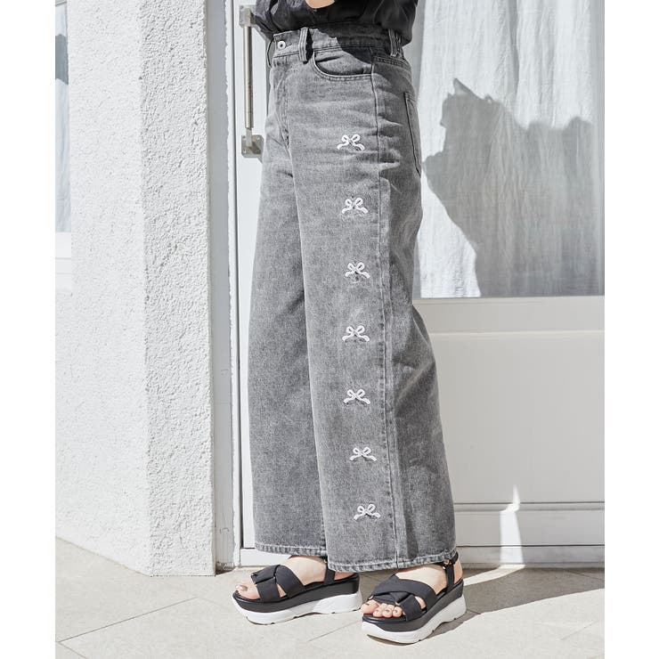 リボンビジューデニムパンツ | MAJESTIC LEGON  | 詳細画像30 