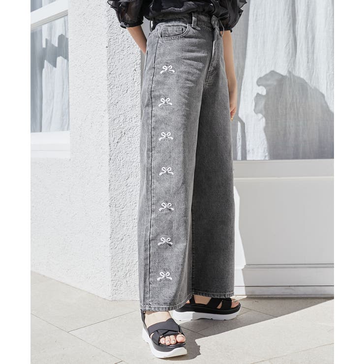 リボンビジューデニムパンツ | MAJESTIC LEGON  | 詳細画像31 