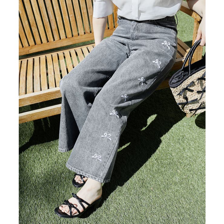 リボンビジューデニムパンツ | MAJESTIC LEGON  | 詳細画像33 