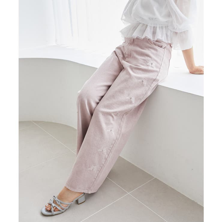 リボンビジューデニムパンツ | MAJESTIC LEGON  | 詳細画像42 