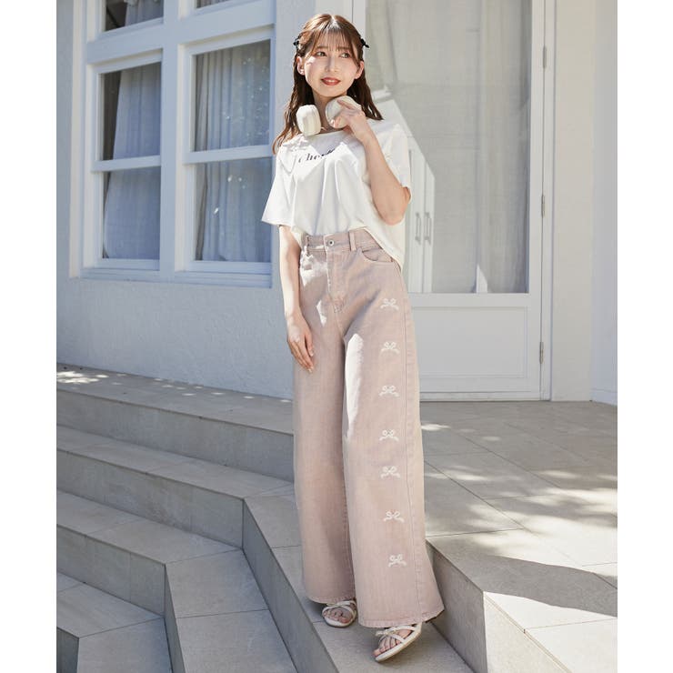 リボンビジューデニムパンツ | MAJESTIC LEGON  | 詳細画像44 