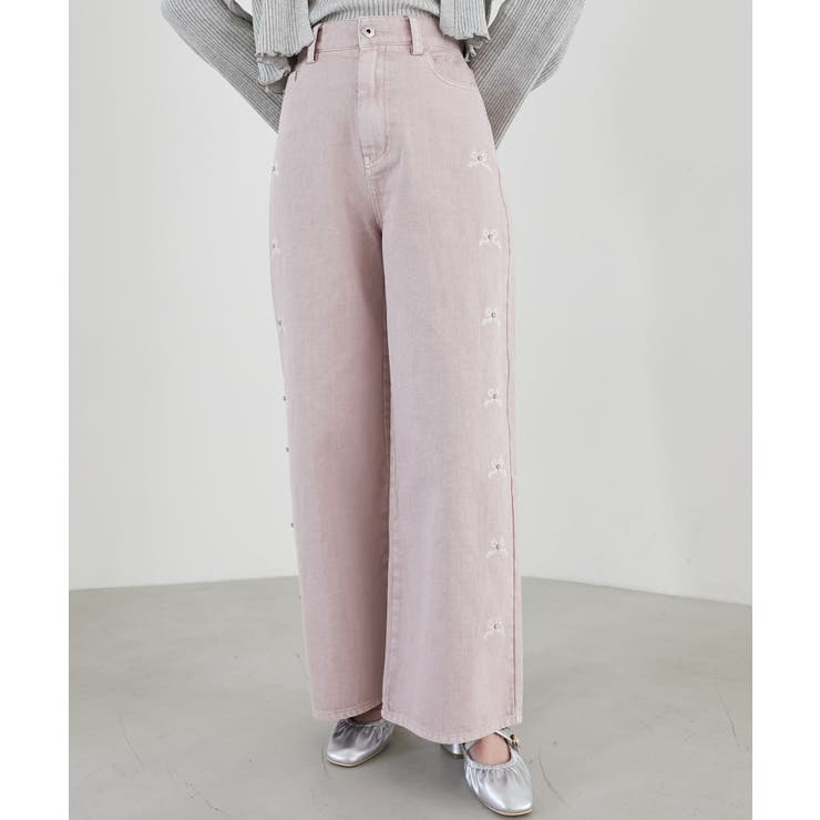 リボンビジューデニムパンツ | MAJESTIC LEGON  | 詳細画像46 