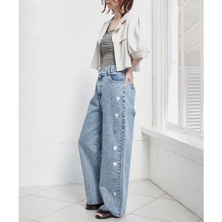 リボンビジューデニムパンツ | MAJESTIC LEGON  | 詳細画像6 