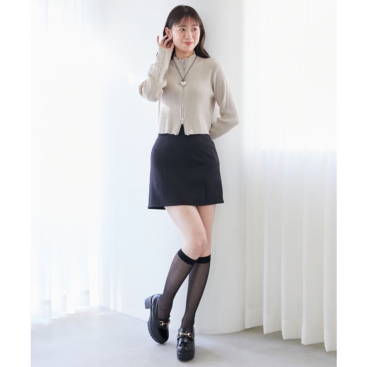 ハイウエストプレーンミニスカート | MAJESTIC LEGON  | 詳細画像10 