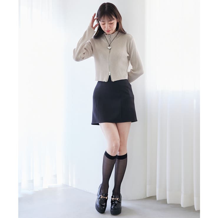 ハイウエストプレーンミニスカート | MAJESTIC LEGON  | 詳細画像11 