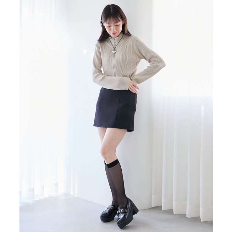 ハイウエストプレーンミニスカート | MAJESTIC LEGON  | 詳細画像12 